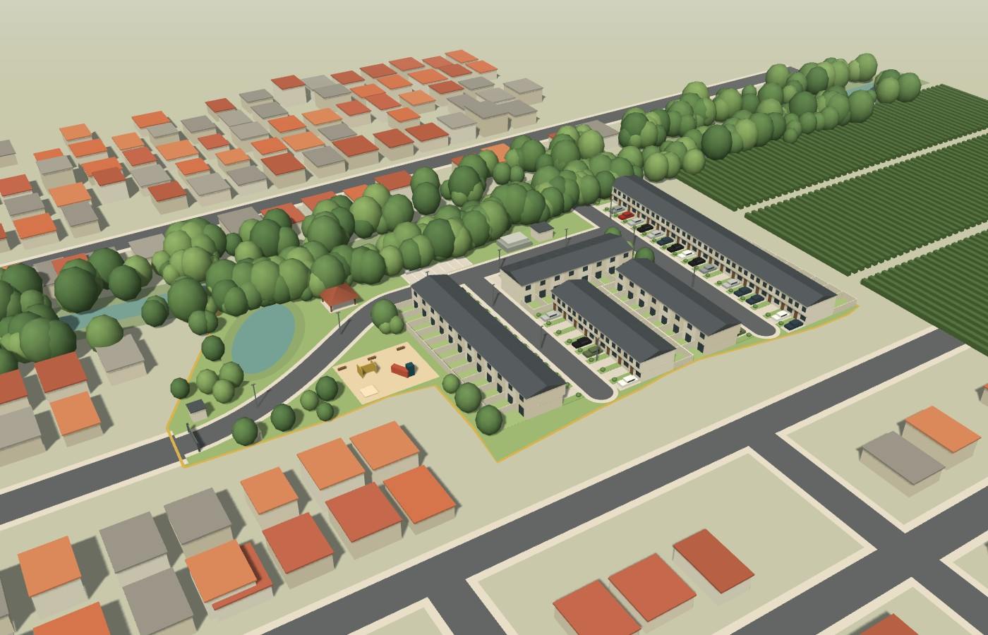 Maqueta 3D del Condominio BERACA